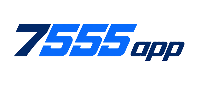 7555 app logo in the coastal blue-green theme